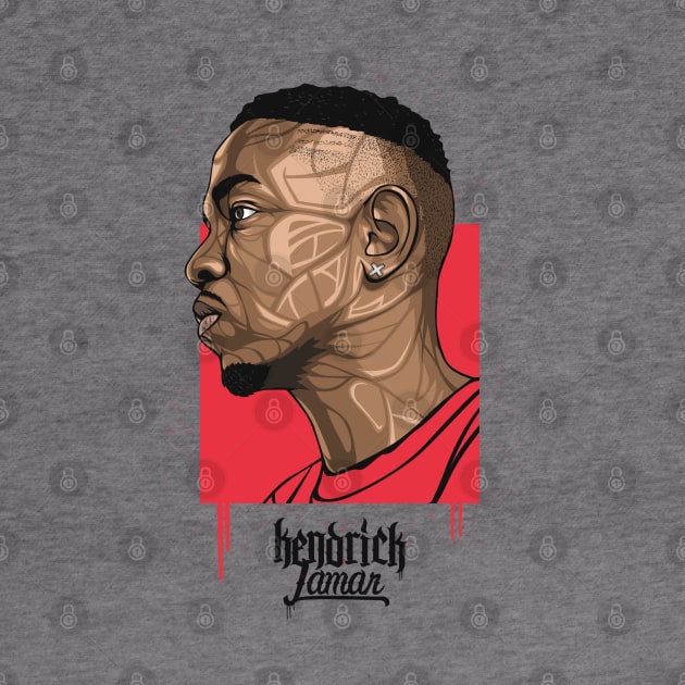 Kendrick Lamar portrait by BokkaBoom